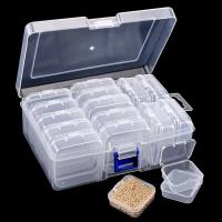 Caja De Plástico Transparente Para Empaque De Joyería De Mujer Caja De Almacenamiento Para Mesa Portátil DIY Hecho a Mano - details 9