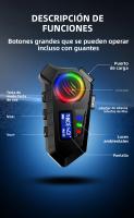 Auriculares De Motocicleta Bluetooth 5.4 Inalámbricos Para Casco Resistente Al Agua Con Control De Voz Reproductor MP3 De Música Hands-Free Para Moto - details 9