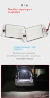 Barra De Luz Interior Para RV Camper Barco Con Interruptor ON/OFF 48 LEDs De Alta Brillo 12-85V Lámpara De Lectura Para Camiones - details 2