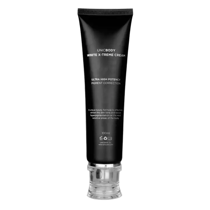 UNICSKIN - UNICBODY WHITE X-TREME CREAM - Tratamiento corporal despigmentante - Elimina manchas oscuras del cuerpo y zonas íntimas e ilumina - Unifica el tono - 1