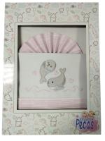 Minicuna🍼✨ Juegos de Sábanas 100% Algodón para Minicuna-Modelo Foca- Fondo Blanco– Suavidad y Confort para tu Bebé  Mommata✨🛏️ - details 3