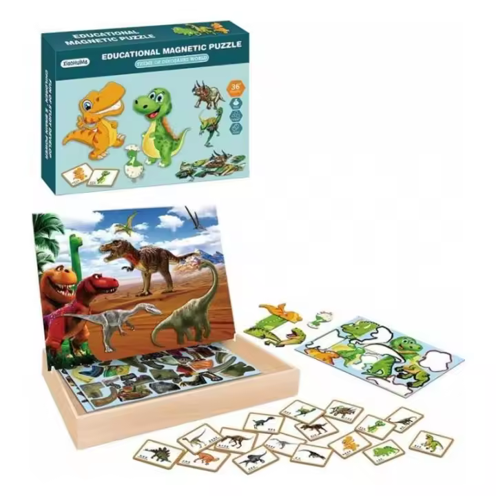 JUEGO MAGNETICO EDUCATIVO DE DINOSAURIOS  DE PANRITOS - 1