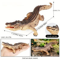 Modelo Realista De Cocodrilo Grande En PVC Decoración De Fauna Real Para El Hogar Adorno De Pastel Display De Escritorio - details 5