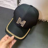Gorro De Béisbol Para Mujer Con Rhinestones Dorados Brillantes Negro Blanco Moda Algodón Ajustable Estilo Hip Hop - details 13