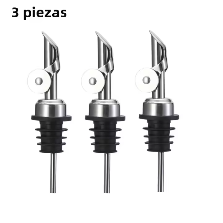 Tapa De Aceite De Oliva En Acero Inoxidable 304 Con Tornillo Automático Para Botellas De Vino Licor Y Salsas Tapón De Botella De Vinagre - 1