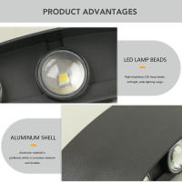 Luz De Pared LED De Aluminio Impermeable Para Exterior Y Interior Iluminación Para Jardín Dormitorio Cocina Comedor Estilo Moderno Montaje En La Pared - details 4
