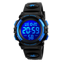 Reloj Deportivo Digital SKMEI Para Niños Resistente Al Agua 5Bar Reloj De Pulsera LED Cronógrafo Para Boys Y Girls Con Alarma Y Fecha - details 1