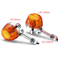2pcs Lámparas Amarillas De Señal Para Motocicleta Honda XL100 C70 CT70 CT90 CB350 CM400 CB450 CB750 Indicadores Intermitentes - details 0