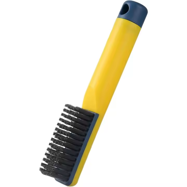 Cepillo limpiador de zapatos, herramientas de limpieza, cepillo limpiador, cepillo para fregar para viajes domésticos, amarillo - 1