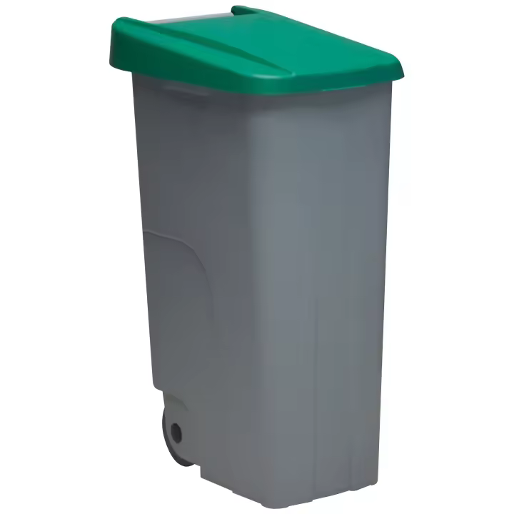Well Home Contenedor Reciclo 110 litros Cerrado, Azul, 88x57x42 cm - 1