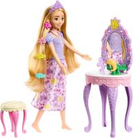 Mattel Disney Princesa , muñeca Rapunzel con ropa y tocador con 10 accesorios y su mascota Pascal  +3 años Mattel HLX28 - details 2