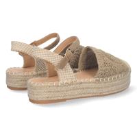 PuntoSalao Alpargatas de plataforma en yute y hebilla mujer color kaki TF3307 - details 2