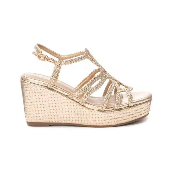 SANDALIA TRENZADA XTI CUÑA 8 CM. - 1