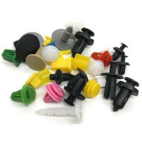 Clavija De Coche 100pcs Clip Plástico Mixto Clip Híbrido Tornillo De Fijación De Parachoques Accesorios De Automóvil - details 1