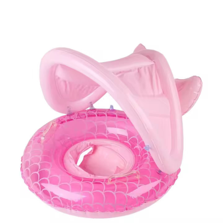 1PC Flotador De Piscina En Forma De Sirena Rosa Gruesa Inflable Para Niños Flotador De Brazos underneath Ideal Para La Infancia - 1