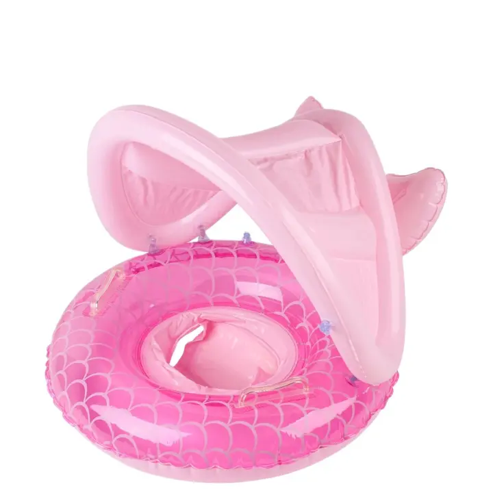 1PC Flotador De Piscina En Forma De Sirena Rosa Gruesa Inflable Para Niños Flotador De Brazos underneath Ideal Para La Infancia - 1