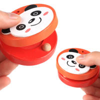Castañuelas De Madera Para Niños Instrumentos Musicales De Dibujo Animado Juguetes Educativos Manija De Golpe Para Bebés - details 4