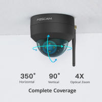 Foscam D4Z Cámara IP seguridad 4.0Mpx- Negra, slot Micro SD, Zoom x4, visión nocturna, WiFi - details 4