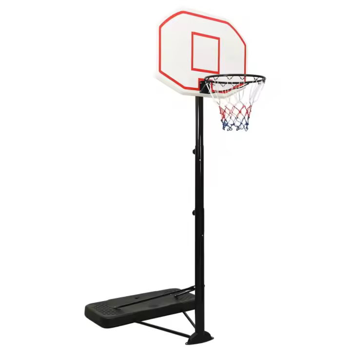 vidaXL Canasta de baloncesto polietileno blanco 258-363 cm - 1