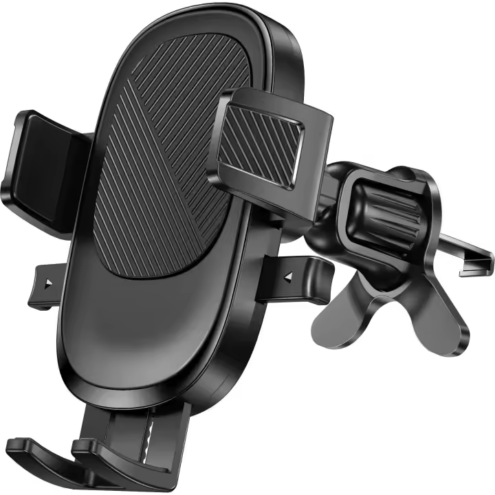 Soporte para Teléfono para Auto, Montura para Rejilla de Ventilación [Clip de Gancho Metálico] Alta Estabilidad Compatible con iPhone 16 15 14 13 12 11, Samsung S22 S21 y Todos los Smartphones (Color Negro) - 1