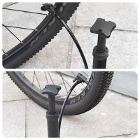 Bomba De Aire Para Bicicleta Manual Con Medidor Alta Presión 120 PSI Inflador De Neumáticos Para Bicicleta Schrader Valve - details 10