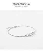 Zenyth-s925 a través del Cuerpo de Plata esterlina Diseño Geométrico pulsera Femenina Europa y los Estados Unidos Nicho de Diseño Transfronterizo de moda pulsera de Cadena ajustable - details 4