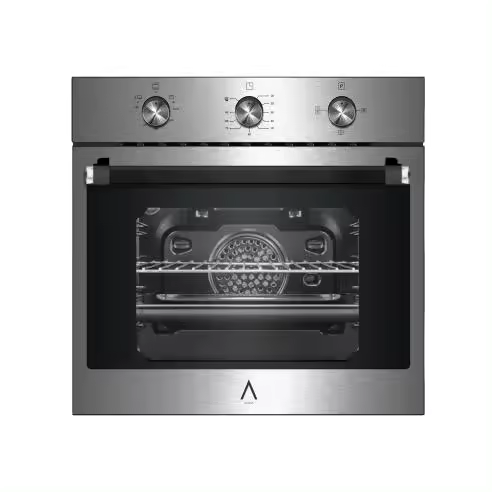 ALPHA Horno de Gas NEPTUNO LUX GAS Inox. Encendido Automático, Termostato, Ventilador y Reloj. *Alta Gama* - 1
