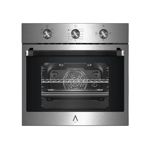 ALPHA Horno de Gas NEPTUNO LUX GAS Inox. Encendido Automático, Termostato, Ventilador y Reloj. *Alta Gama* - 1