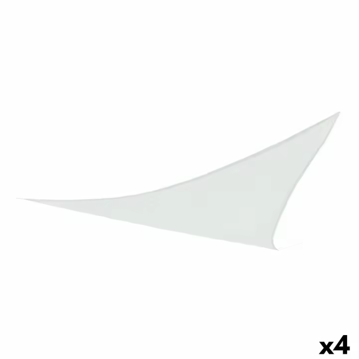 Velas de sombra Aktive Triangular Blanco 500 x 500 cm (4 Unidades) - 1