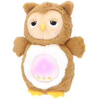 Winfun - Peluche bebé búho, 23x11x25 cm, con +17 sonidos relajantes, luz nocturna, 30 minutos autonomía, control del volumen, incluye temporizador, peluche quitamiedos infantil, regalo para recién nacido, funda lavable, peluche interactivo - details 0