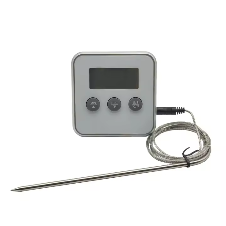 Termómetro Digital Para Cocina Con Alarma De Temperatura Para Carne BBQ Aceite Agua Hornos Asadores Medidor De Alimentos - 1