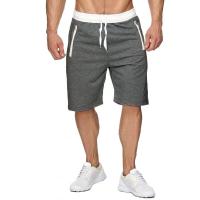 Shorts De Entrenamiento De Fitness Para Hombres Secado Rápido Con Bolsillos De Cierre Dental Deporte De Gimnasia Correr Patchwork Tallas S-3XL - details 7