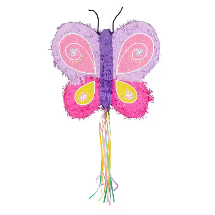 Piñata Mariposa para cumpleaños 43x48x10 cm - 1