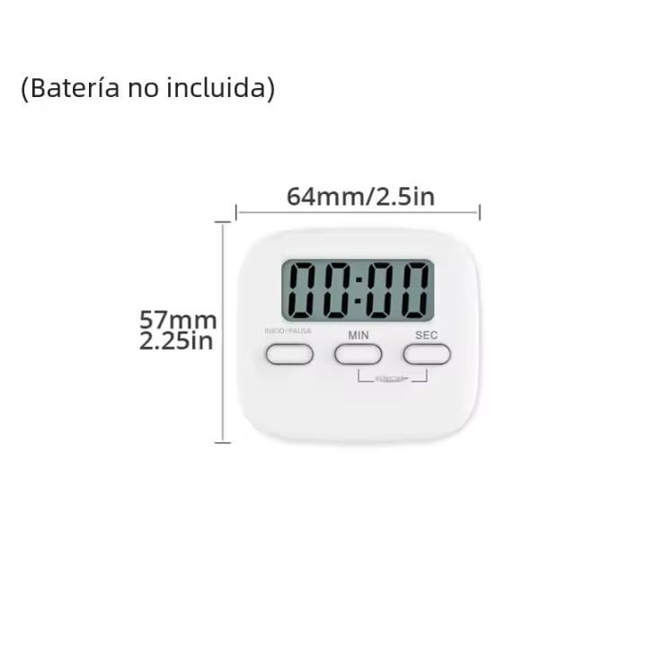 Digital Material de Plástico Fuerte, Iman Incluido, Ideal para Cocinar, Hornear, Juguetes, Oficina (Katería No Inclua) - 1