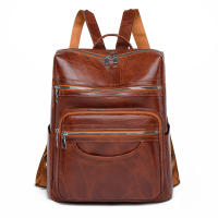 Anti-robo Mujer Mochila de Cuero de Pu Mochila De Bolsa de mano Mochilas Casual - details 0