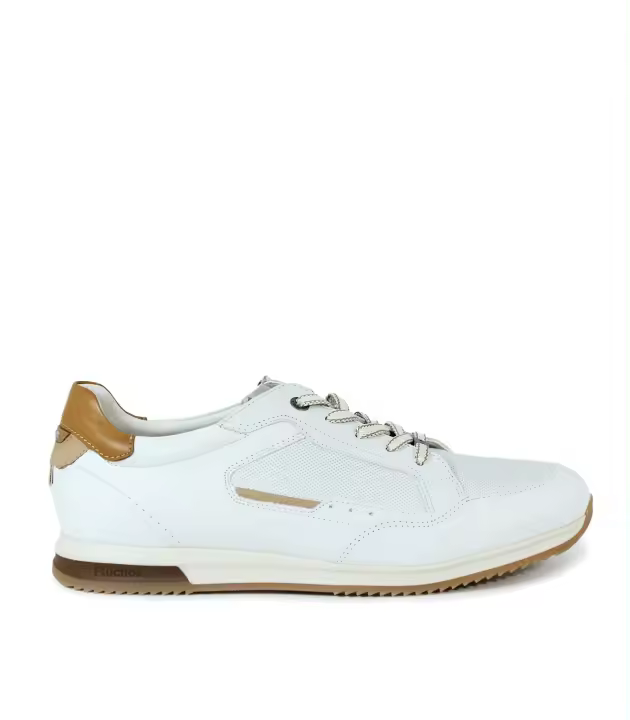 ZAPÀTILLAS DE PIEL BLANCAS FLUCHOS HABANA F2187 - 1
