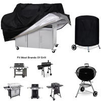 Cubierta para Barbacoa, Cubierta para Barbacoa, Kit de Reparación para Barbacoa, Cubierta Impermeable para Barbacoa, Cubierta para Parrilla de Gas Pesada-Negro 145x61x117 cm - details 1