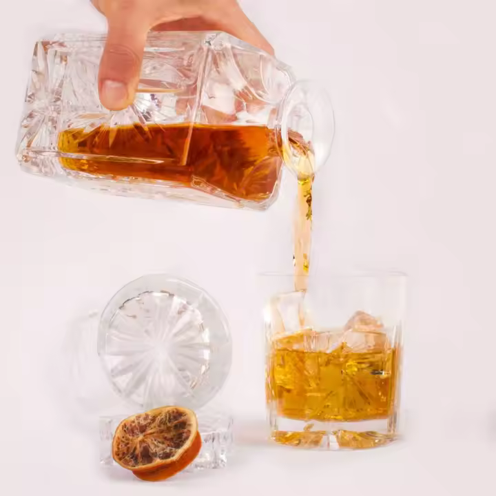 Set de Whisky CRC - Cristal Tallado | Franquihogar - Lujo y Elegancia - 1
