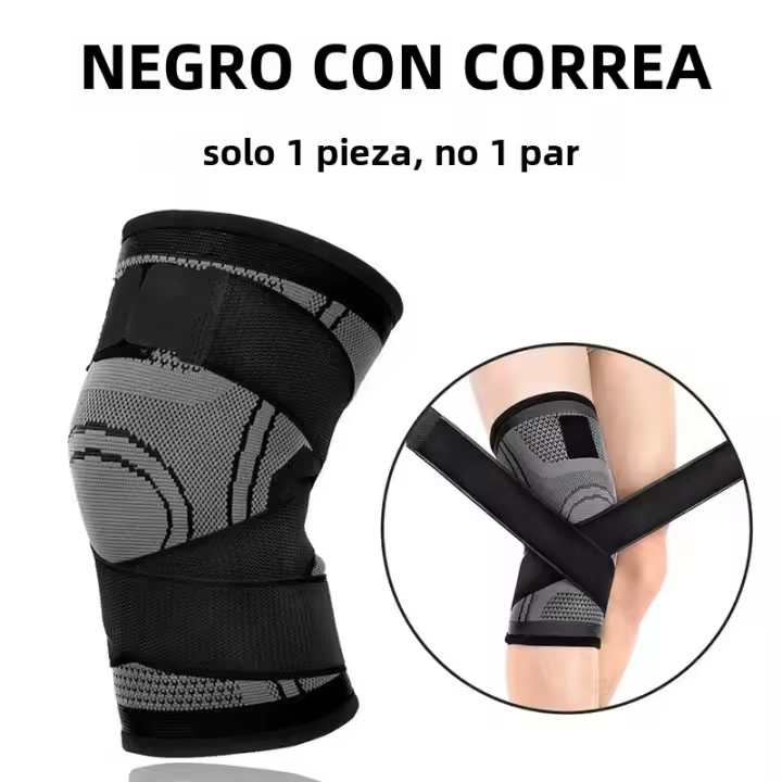 1PCS Protección De Rodilla Deportiva Ajustable Alivio Del Dolor Patella Estabilizador De Rodilla Soporte Para Caminar Fútbol Baloncesto Correr Deportes Adulto - 1