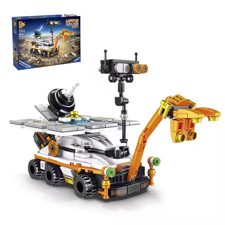 DAM. Mars Rover 12 en 1, con 556 piezas. Construye 12 modelos individuales con 2 formas cada uno. 22x10x13cm. - 1