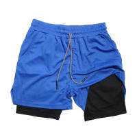 Shorts De Correr Para Hombre Camuflaje 2 En 1 Secado Rápido Entrenamiento De Gimnasio Shorts De Verano Para Deporte Y Fitness - details 23