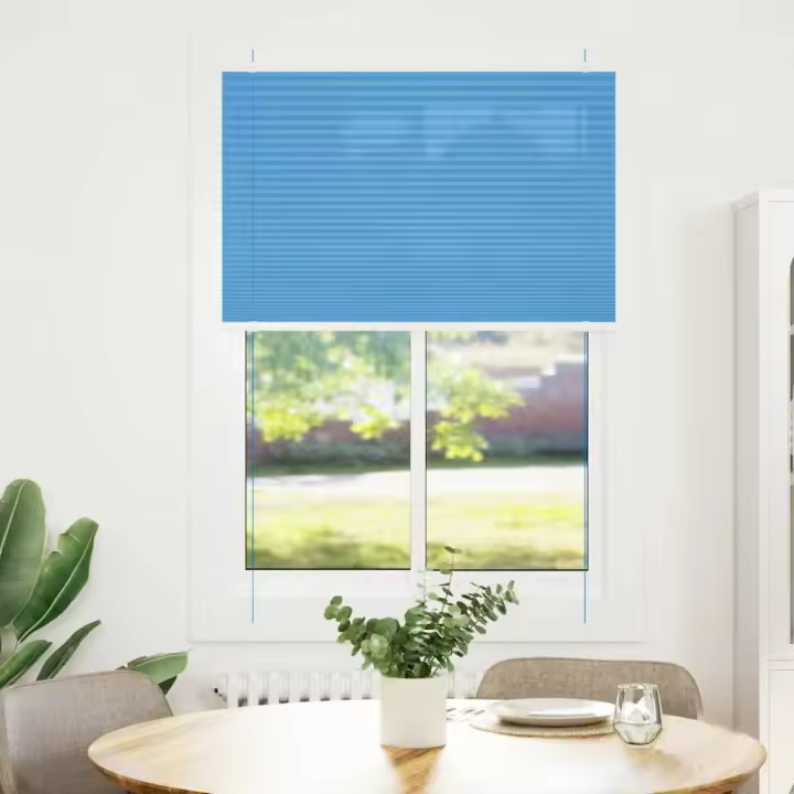 Estor Plisado azul 100x150 cm Tela Ancho 99,4 cm Poliéster - 1