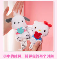 Llavero De Peluche Sanrio Hello Kitty Kuromi Melody Cinnamoroll Colgante Para Mochila Juguete Para Niños Regalo De Cumpleaños - details 4