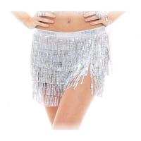 Falda y Top de Danza del Vientre para Mujer, Falda Top con Borlas de Lentejuelas para Carnaval  Fiesta, Vestido con Falda de Flecos Rave - details 0