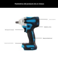 Llave de Impacto Inalámbrica Profesional - 320Nm Par Máximo, Motor Brushless, Batería Li-Ion Recargable (Para Talleres y Uso Industrial) - details 6