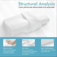 Almohada De Espuma De Memoria Para Orthótica Soporte Cervical Y Cuello Ideal Para Durmientes De Lado Espalda Y Abdomen Protección Del Cuello - details 5