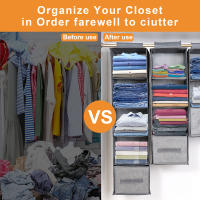 Organizador De Armario Colgante Con Estante Para Ropa Y Cuellos Collapsible Almacenamiento En Armario Para Ordenar Ropa Y Accesorios - details 14