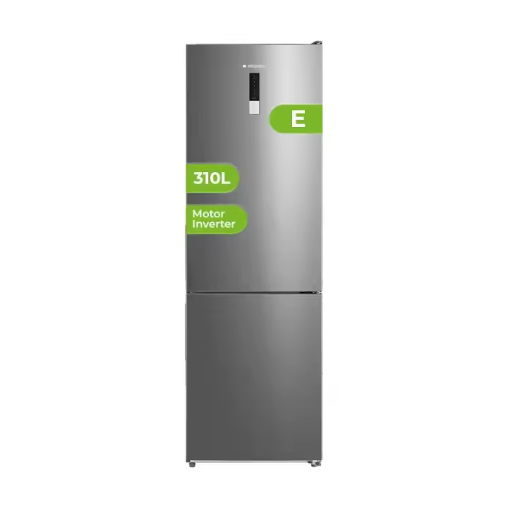Frigo Combi No Frost ASPES AC188602ENFDX Alto 188cm x 59cm Clase E 310l Pantalla Sí Inox - 1