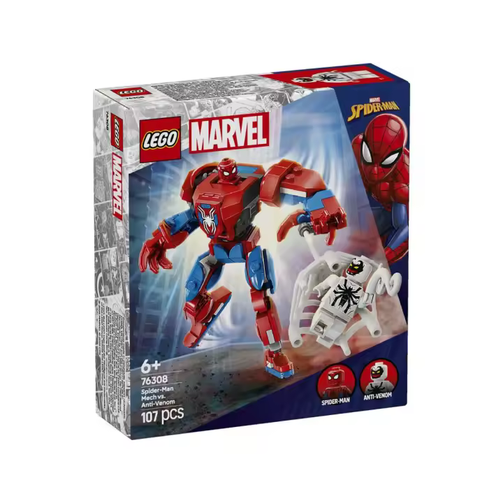 Lego Marvel Spiderman Armadura Robótica de Spiderman vs. El Anti-Venom - 1