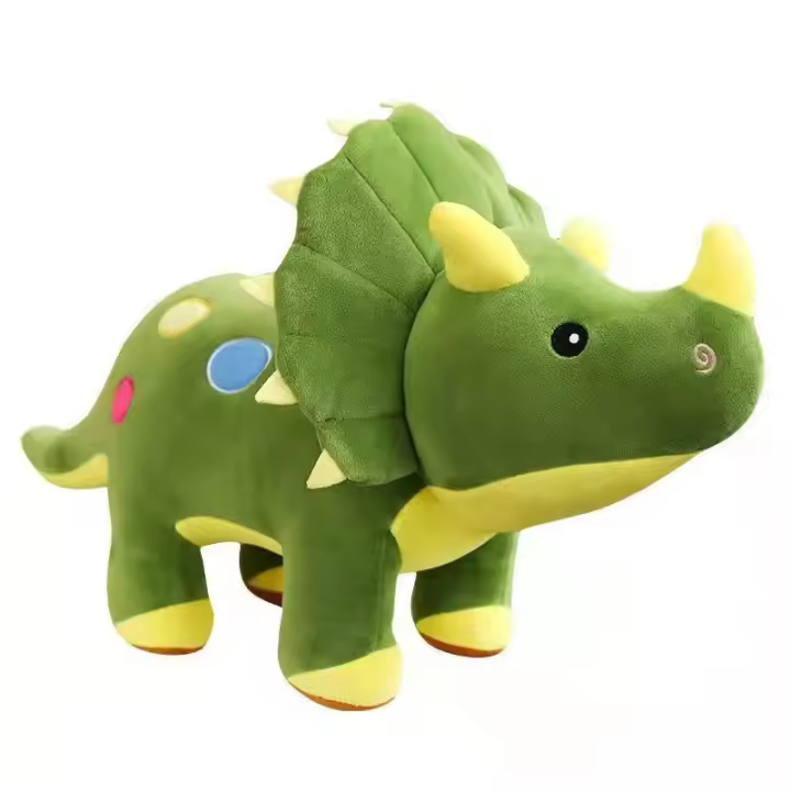 Juguete De Peluche Grande 40cm Triceratops Stegosaurus Creativo Dinosaurio Relleno Para Niños Regalo De Cumpleaños Material Suave - 1